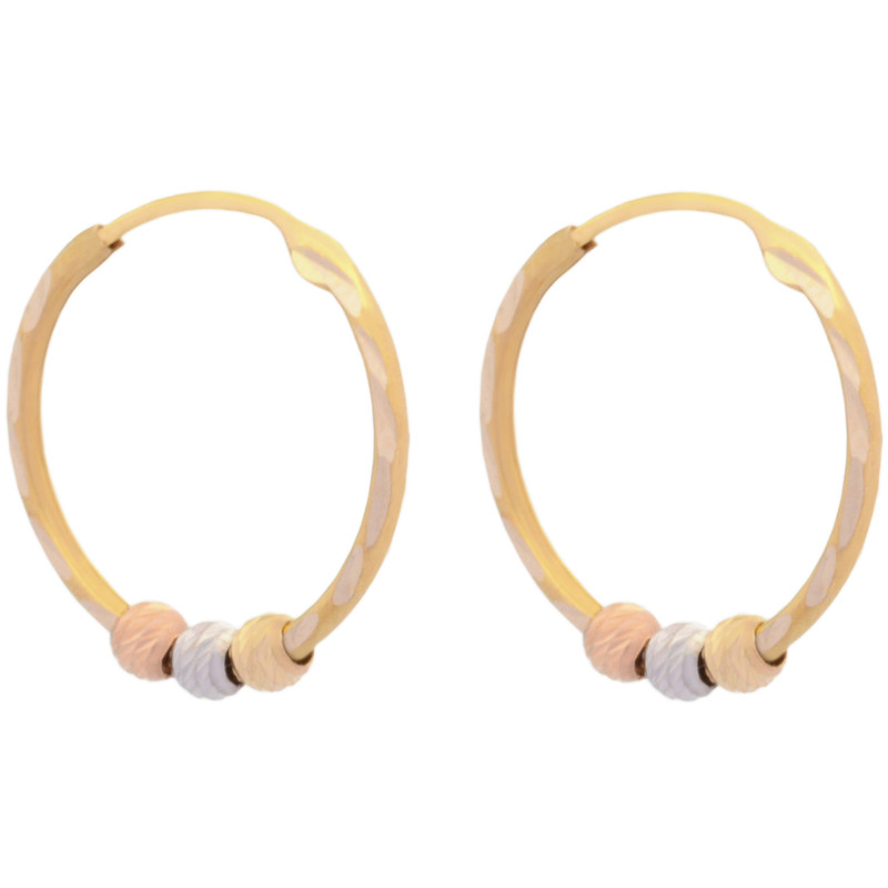 گوشواره طلا 18 عیار زنانه طلای مستجابی مدل البرنادو