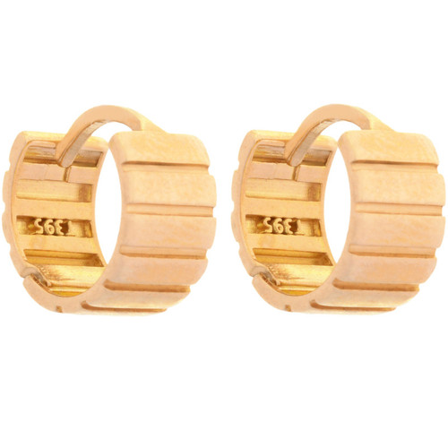گوشواره طلا 18 عیار زنانه طلای مستجابی مدل حلقه ای کد T395