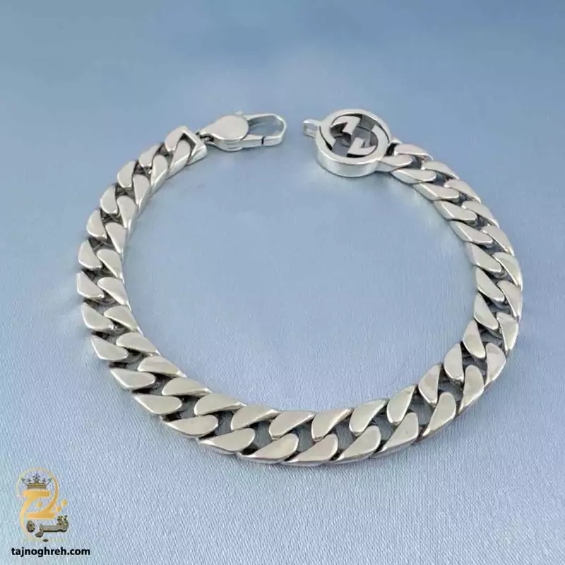 دستبند نقره مردانه کارتیر سلین کد BSM B7