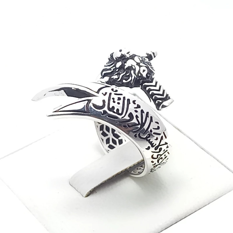 انگشتر نقره طرح ذوالفقار