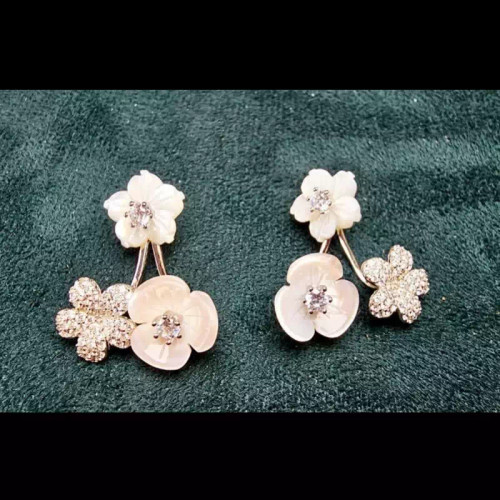 گوشواره زیبا صدف گوشواره نقره نقره عیار 925 ارسال رایگان
