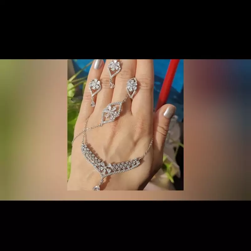 سرویس نقره فول ست سرویس جواهری نقره عیار 925 ارسال رایگان