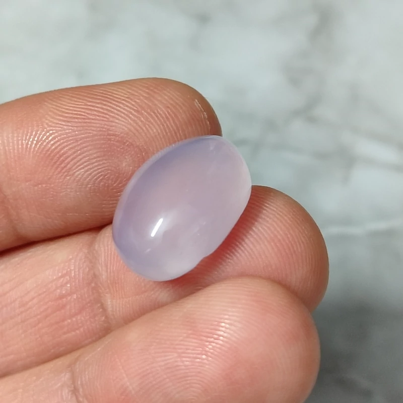 نگین سنگ عقیق یاسی تراش دامله