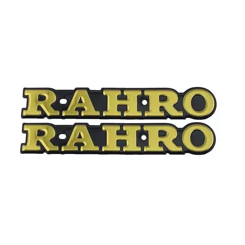آرم فلزی باک موتورسیکلت رهرو رنگ طلایی RAHRO
