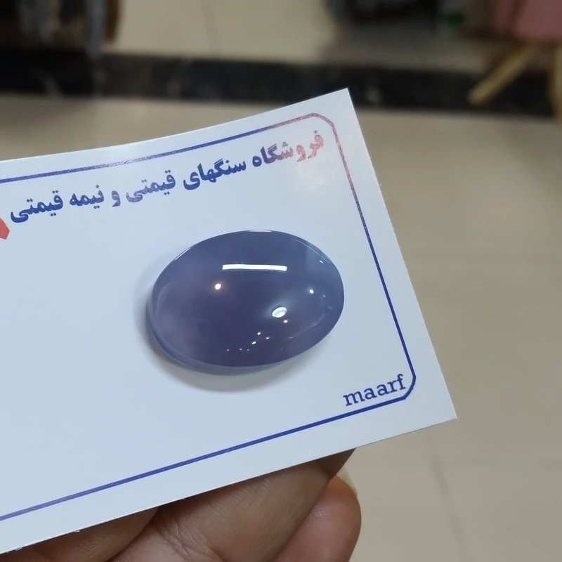 عقیق یمنی کبود درجه یک درشت با تراش دقیق خوشرنگ
