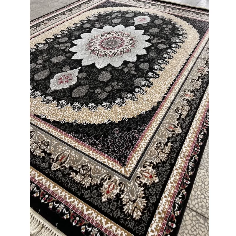 فرش ماشینی 9 متری گیتا مشکی