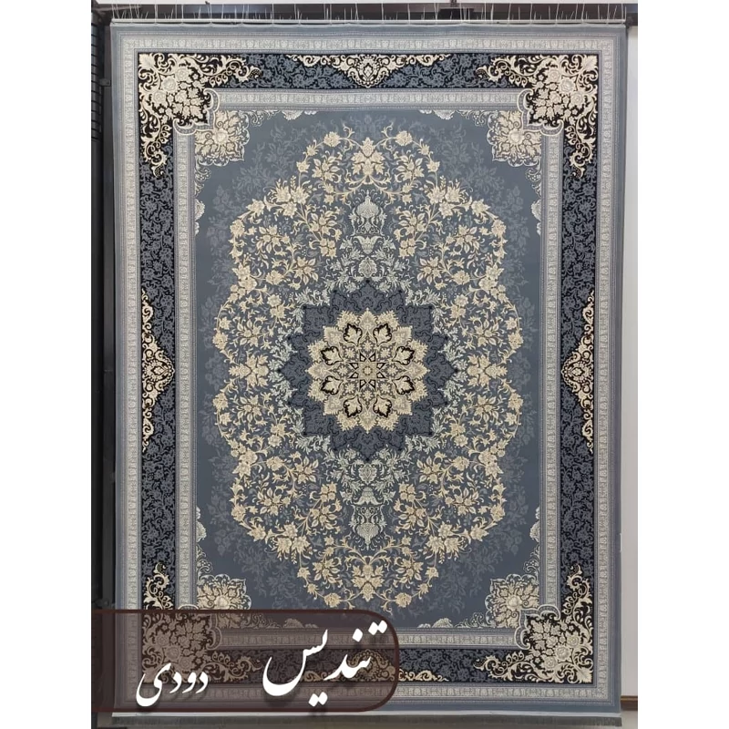 فرش ماشینی 6 متری 700شانه تراکم 2550 نخ اکریلیک  تندیس دودی