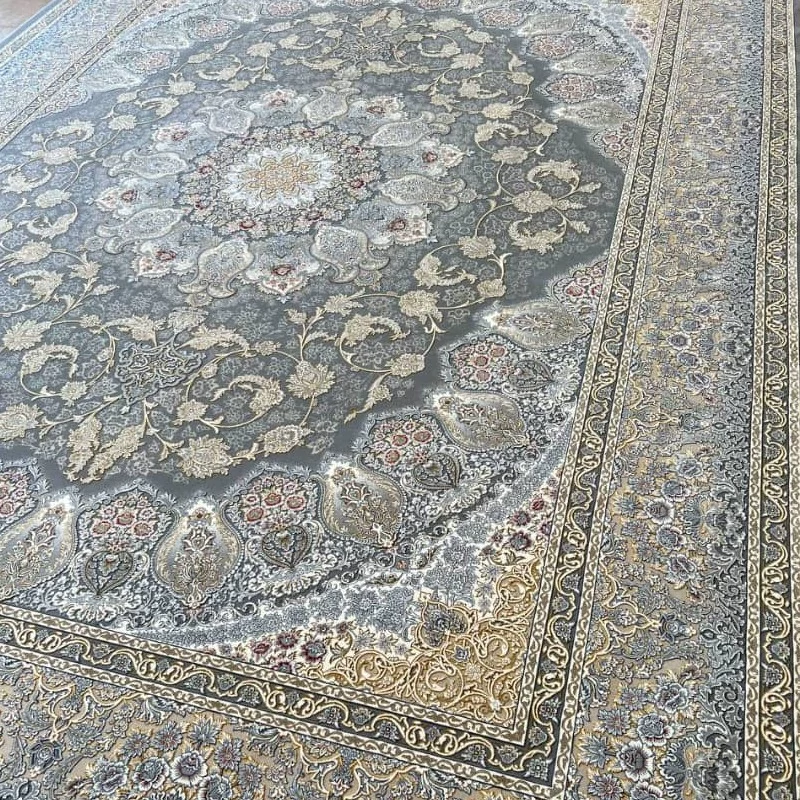 فرش کاشان ماشینی 1200 شانه 6 متری گل برجسته تراکم 3600 نخ آکرولیک فرش اکریلیک با کیفیت عالی فرش خوب