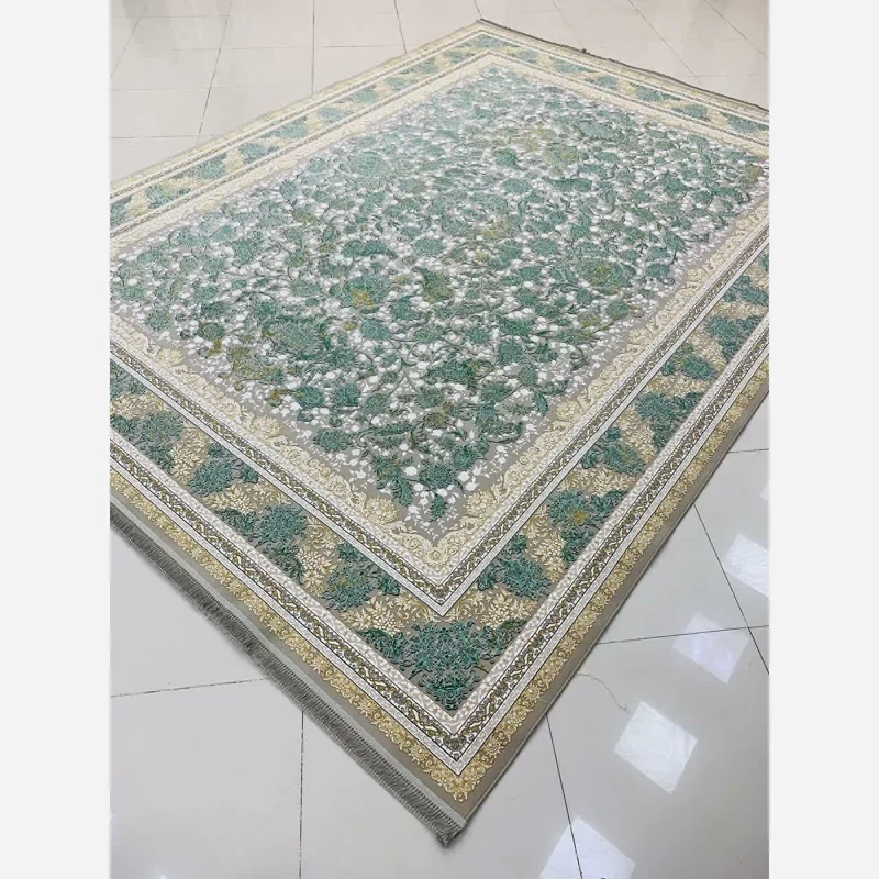 فرش سبز ماشینی 1200 شانه 12متری تراکم 3600نخ100درصد اکریلیک