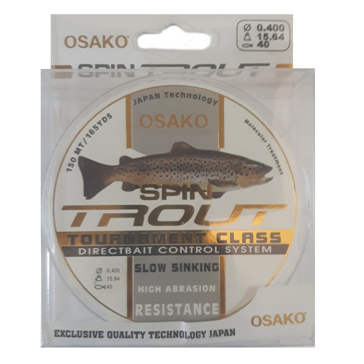 نخ ماهیگیری اوساکو مدل spin trout سایز 0.40 میلی متر