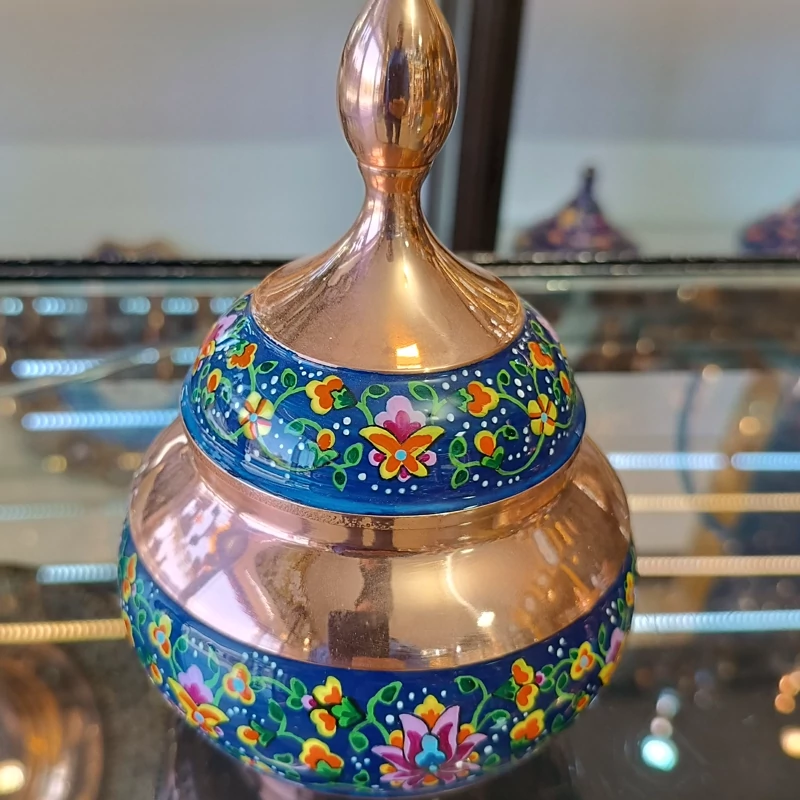 قندان پردازی شده روی مس