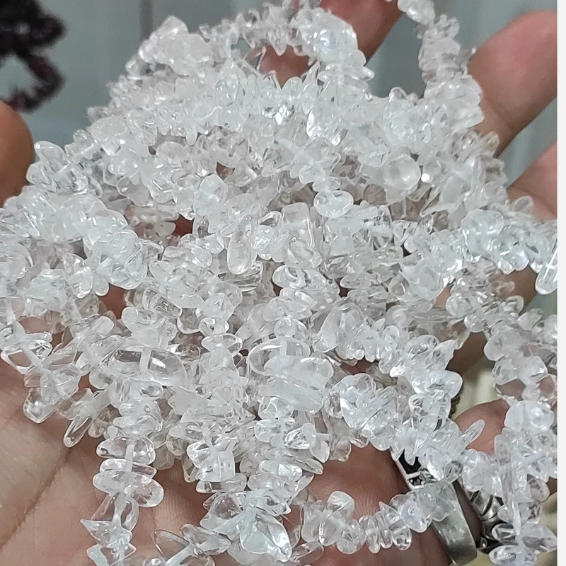 مهره درُ دفرمه طبیعی ومعدنی کوارتز شفاف بیرنگ