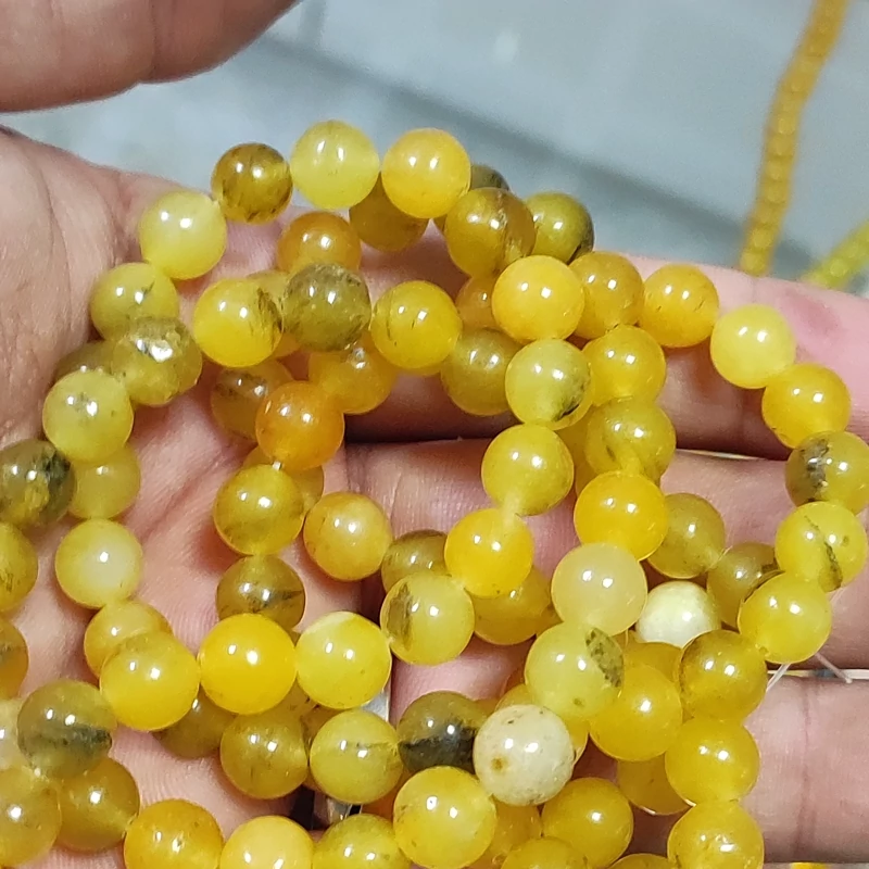 مهره عقیق زرد اصل سایز8طبیعی ومعدنی شرف شمس