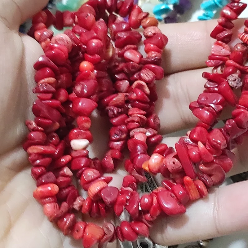 مهره مرجان سرخ اصل دفرمه  سنگ  مرجان اقیانوسی معدنی