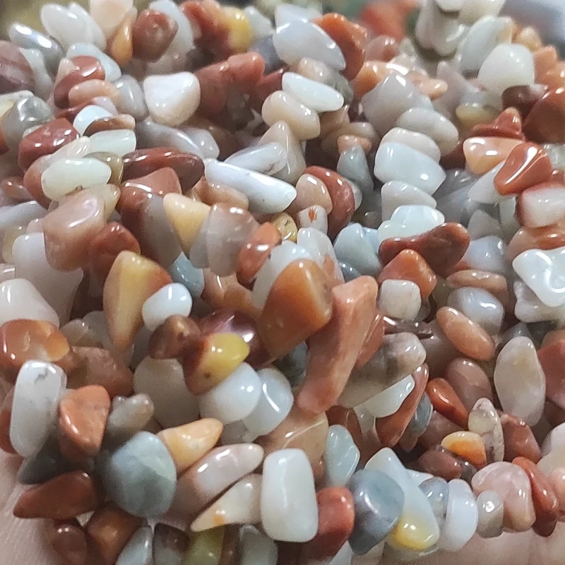 مهره عقیق کارنالین دورنگ دفرمه طبیعی و معدنی