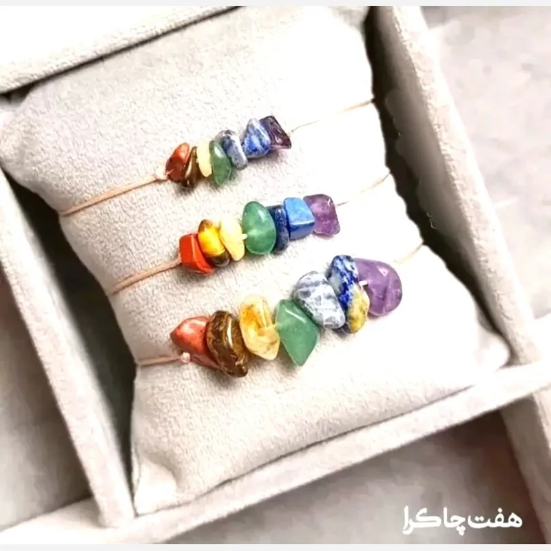 دستبند هفت سنگ اقتصادی ساده مینی مال تکی