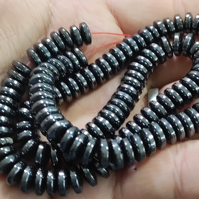 مهره حدید واشری مشکی طبیعی سایز8مناسب عدسک تسبیح