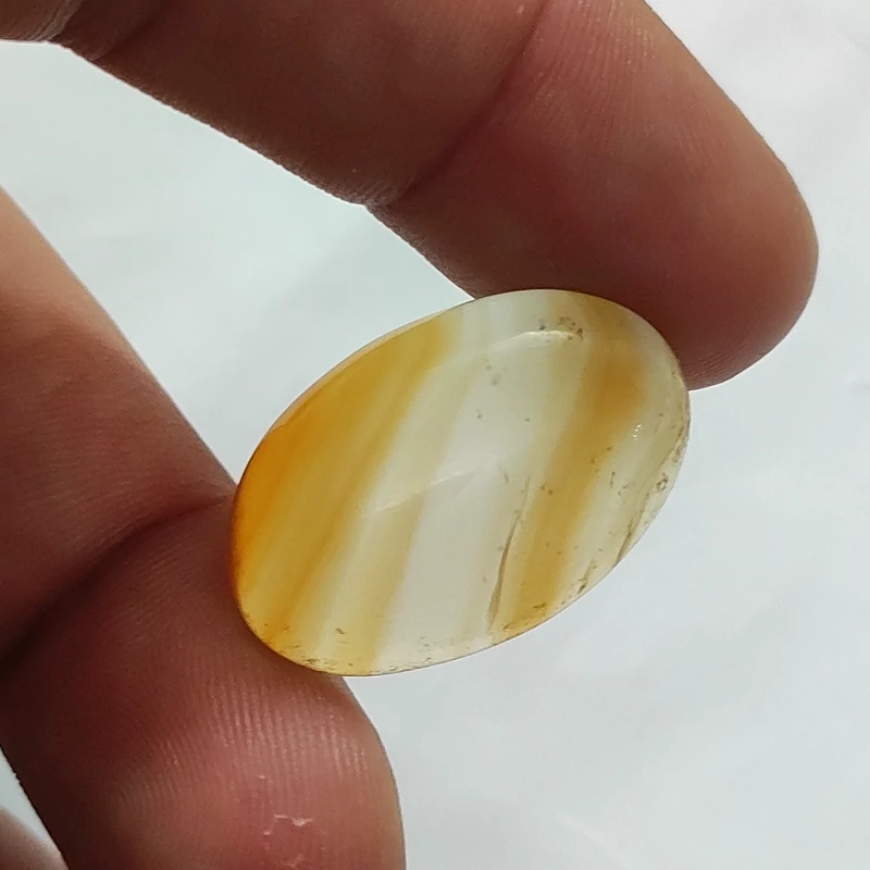 نگین عقیق پرتقالی سنگ طبیعی و معدنی کدa110