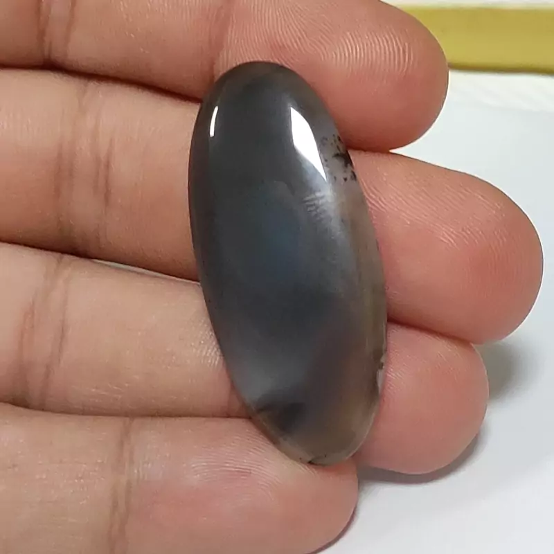 عقیق کبود سلیمانی شن دار منظره بی نظیر اصل