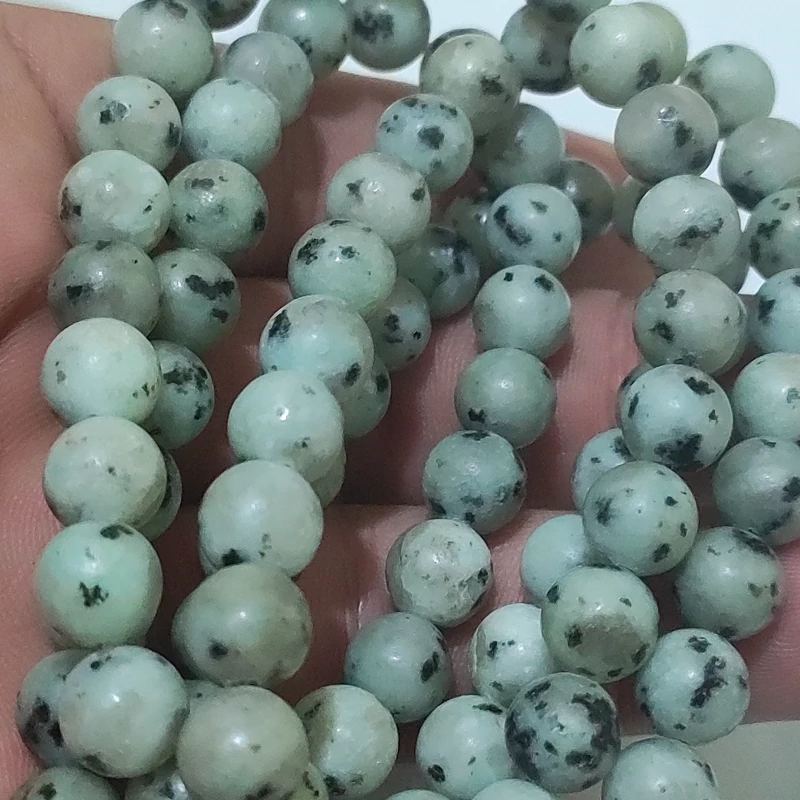 مهره سنگ جاسپر کیوی اصل معدنی سایز8 طبیعی