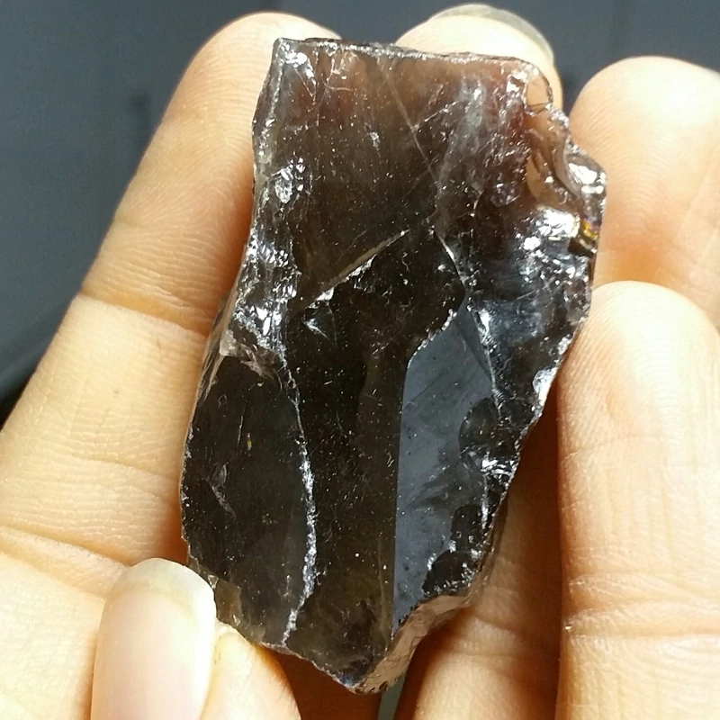 سنگ راف کوارتز دودی یا اسموکی وارداتی صد در صد طبیعی کد 13285