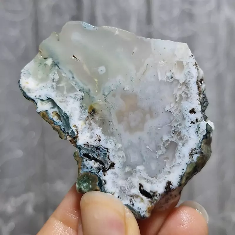 عقیق منظره بی نظیر اسلایس سنگ خام کد 24799