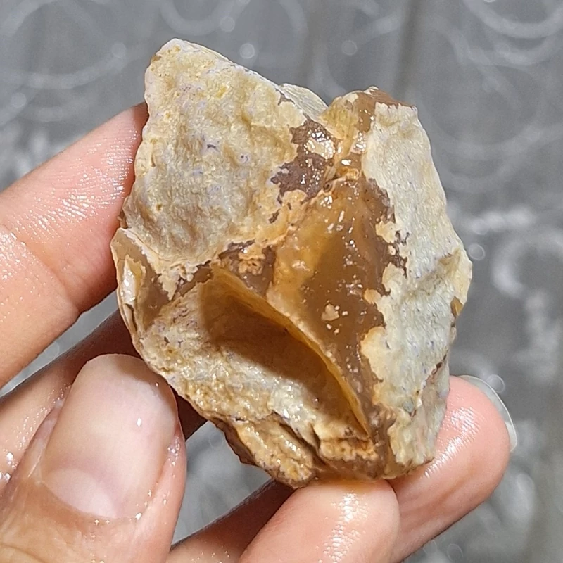 عقیق عسلی بی نظیر سنگ خام عقیق عسلی کد 27495
