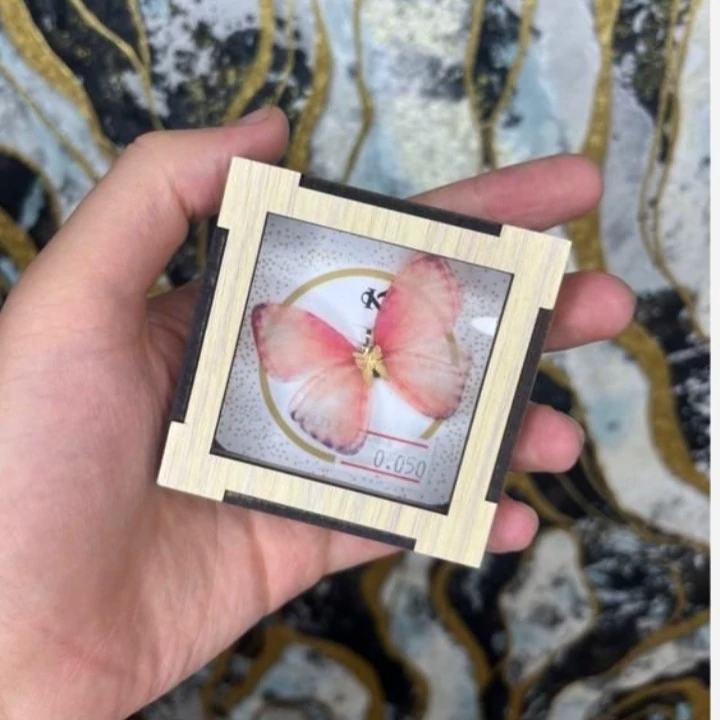 گردنبند کادویی طلا پروانه وزن سبک