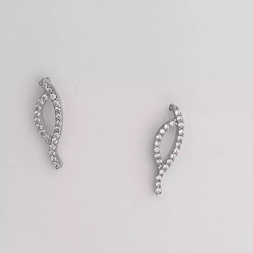 گوشواره زنانه نقره 925 عیار وارداتی شیک وپرنما