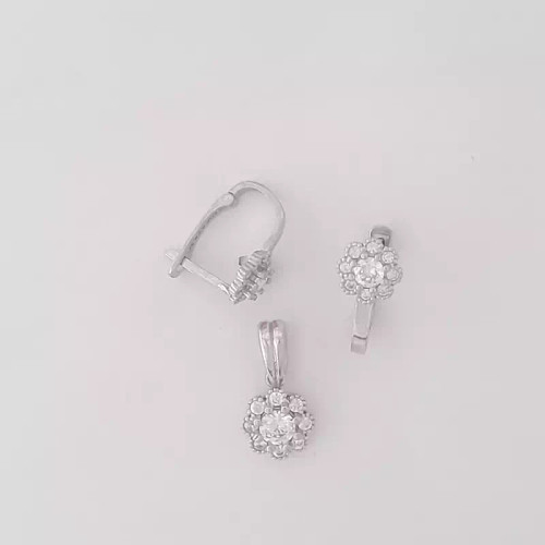 نیمست نقره 925 عیار وارداتی قفل کلیپسی روکو کد3866