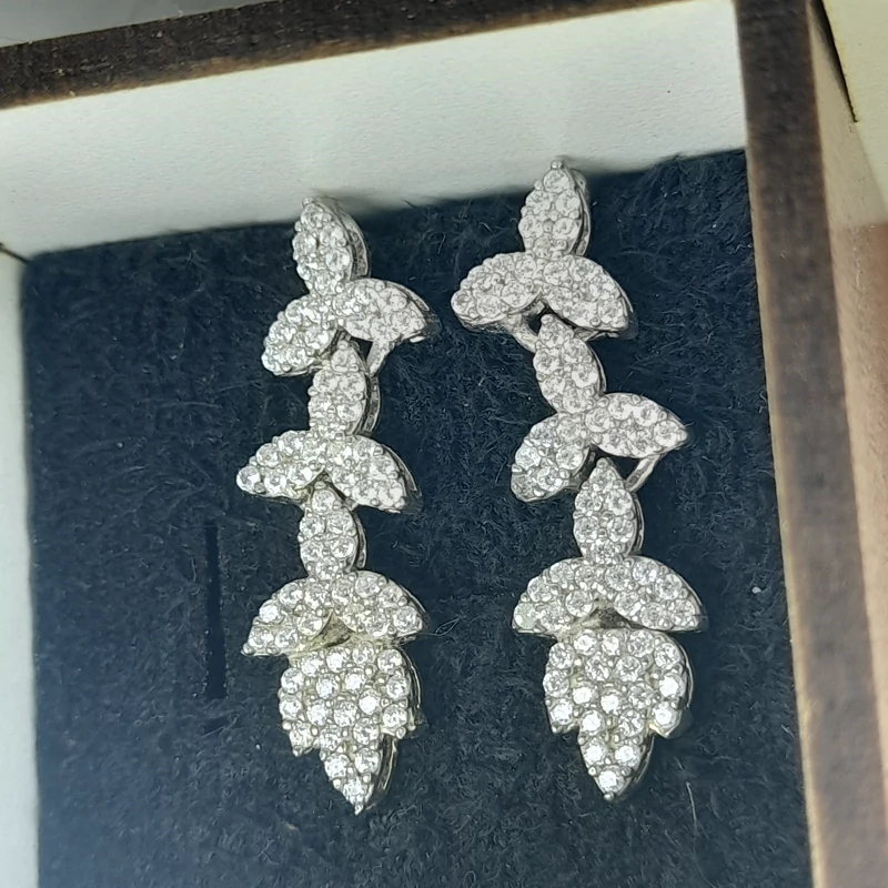 گوشواره نقره زنانه ایتالیایی925عیار