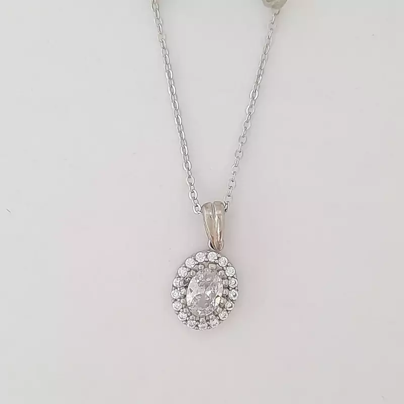 گردنبندنقره 925 عیار وارداتی زنانه کد475