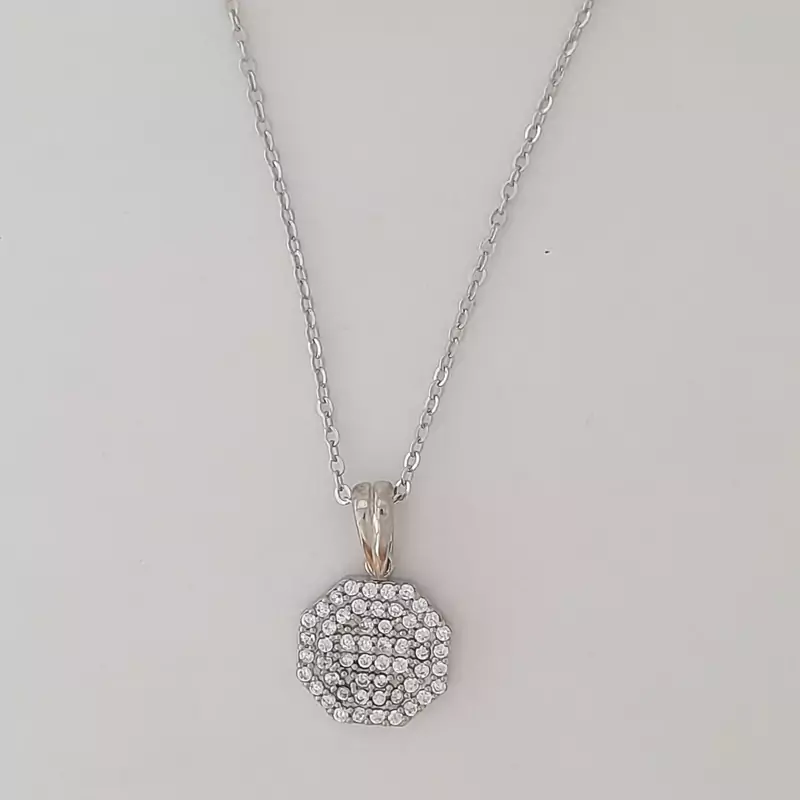 گردنبند نقره 925 عیار وارداتی کد4863