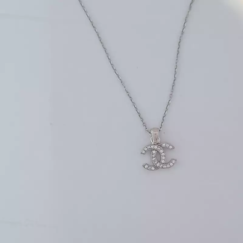 گردنبند زنانه نقره چنل 925 عیار وارداتی