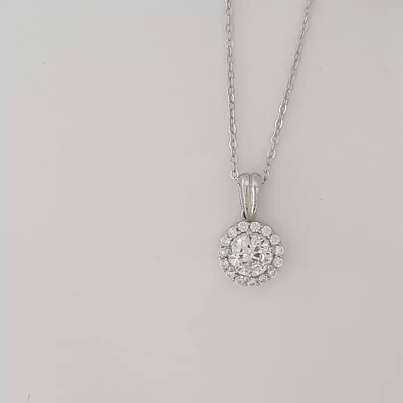 گردنبند نقره 925 عیار وارداتی جواهر کد38658