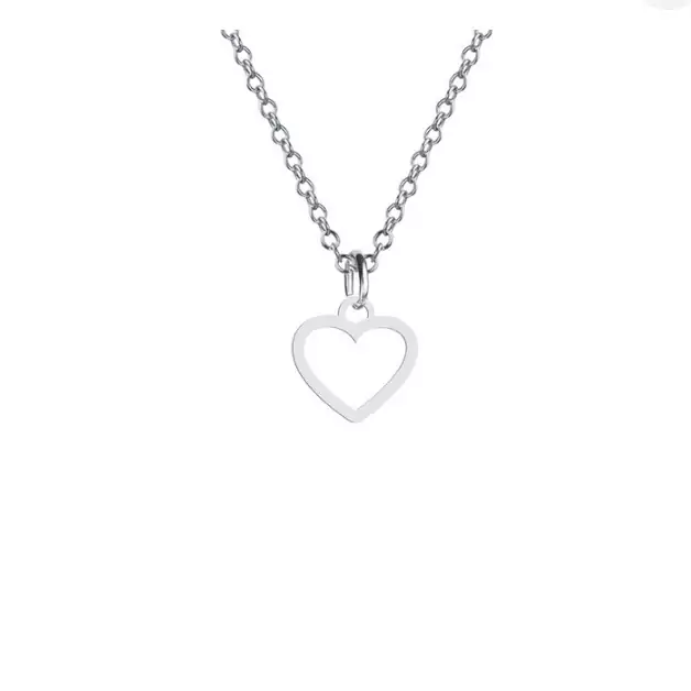 نقره 925 عیار زنانه گردنبند قلب مینیمال کد38