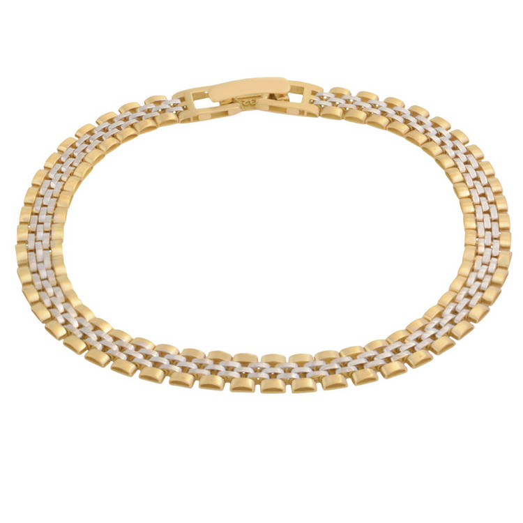 دستبند طلا 18 عیار زنانه طلای مستجابی مدل رولکسی T432 کد 89654