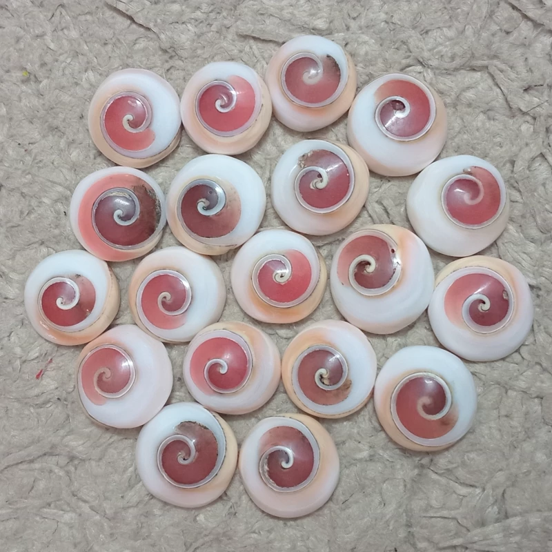 نگین صدف شب تاب اصل سرخ سایز2سانت برای انگشتری و گردنی