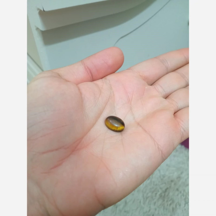 نگین چشم ببر آفریقایی معدنی اصل 1.5 سانت کد3