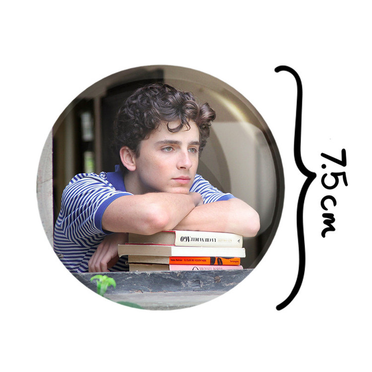 آینه جیبی خندالو طرح تیموتی شالامی Timothée Chalamet مدل تاشو کد 19289