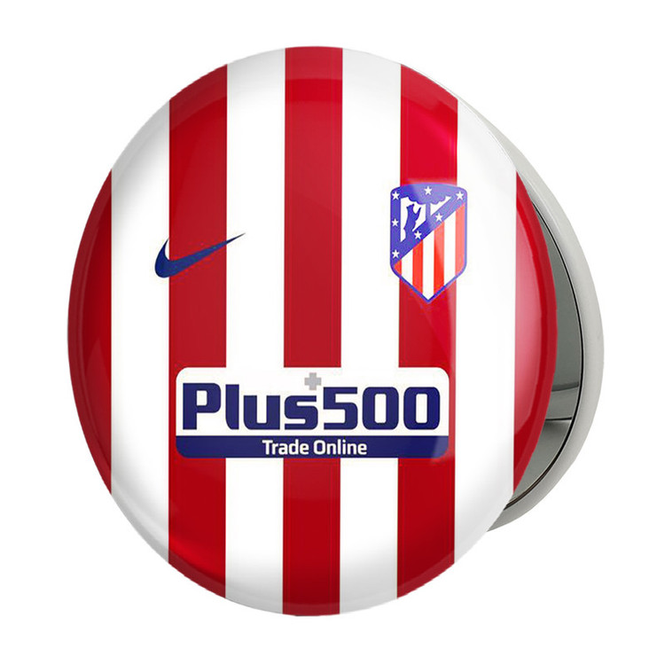 آینه جیبی خندالو طرح باشگاه اتلتیکو مادرید Atletico Madrid مدل تاشو کد 2148