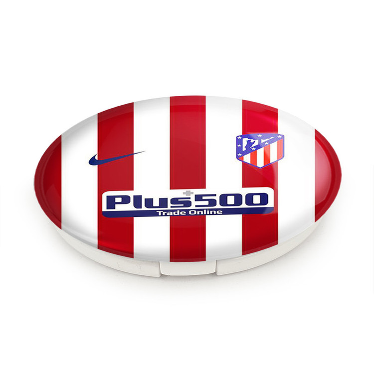 آینه جیبی خندالو طرح باشگاه اتلتیکو مادرید Atletico Madrid مدل تاشو کد 2148