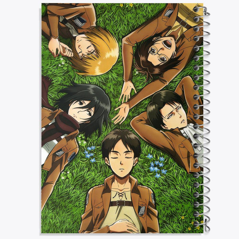 دفتر مشق 50 برگ خندالو مدل انیمه اتک آن تایتان Attack on Titan کد 4843