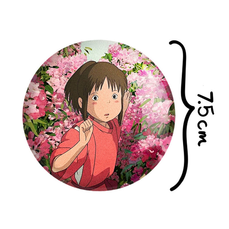 آینه جیبی خندالو طرح انیمه شهر اشباح Spirited Away مدل تاشو کد 4878
