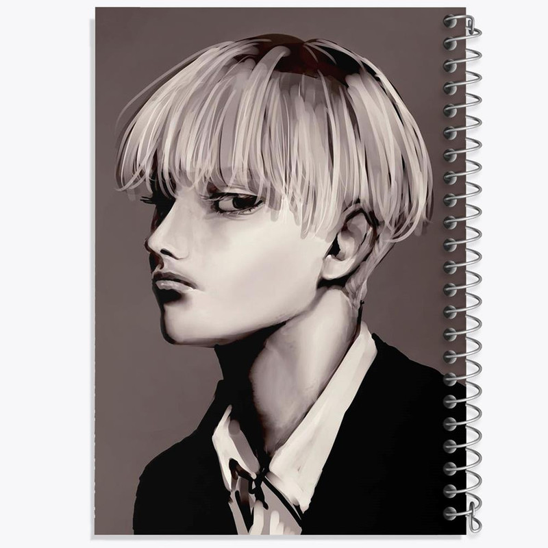 دفتر مشق 50 برگ خندالو مدل ارمین انیمه اتک آن تایتان Attack on Titan کد 18569