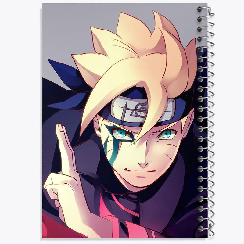 دفتر نقاشی 50 برگ خندالو مدل بوروتو انیمه بوروتو Boruto کد 13121