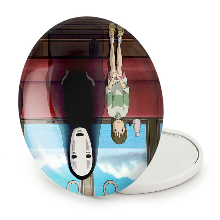 آینه جیبی خندالو طرح انیمه شهر اشباح Spirited Away مدل تاشو کد 4883