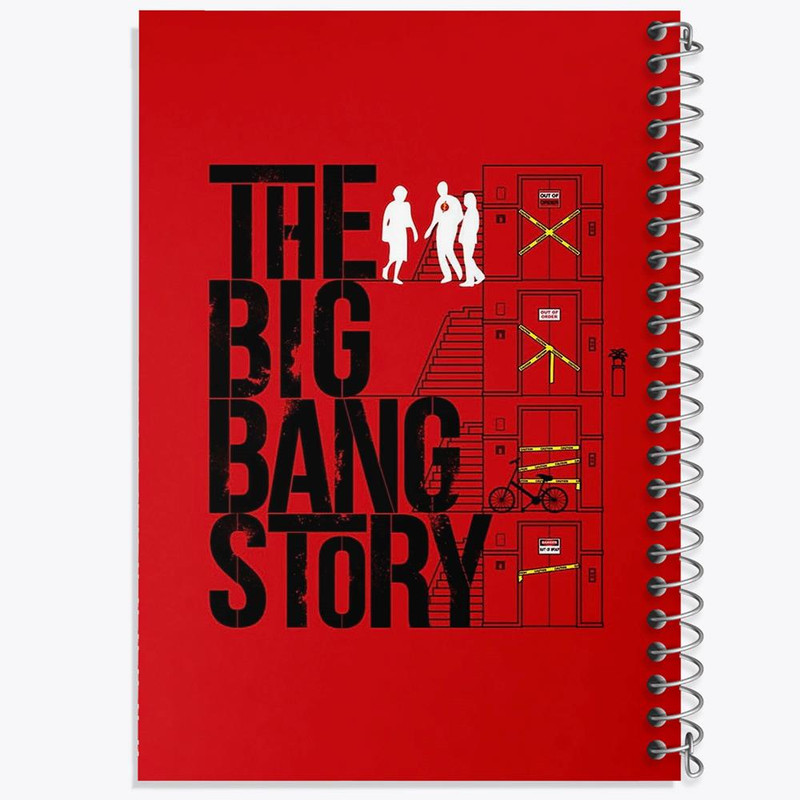 دفتر مشق 50 برگ خندالو مدل سریال تئوری بیگ بنگ The Big Bang Theory  کد 13311