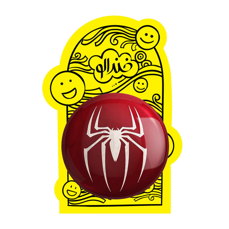 آینه جیبی خندالو طرح مرد عنکبوتی Spider Man مدل تاشو کد 2378