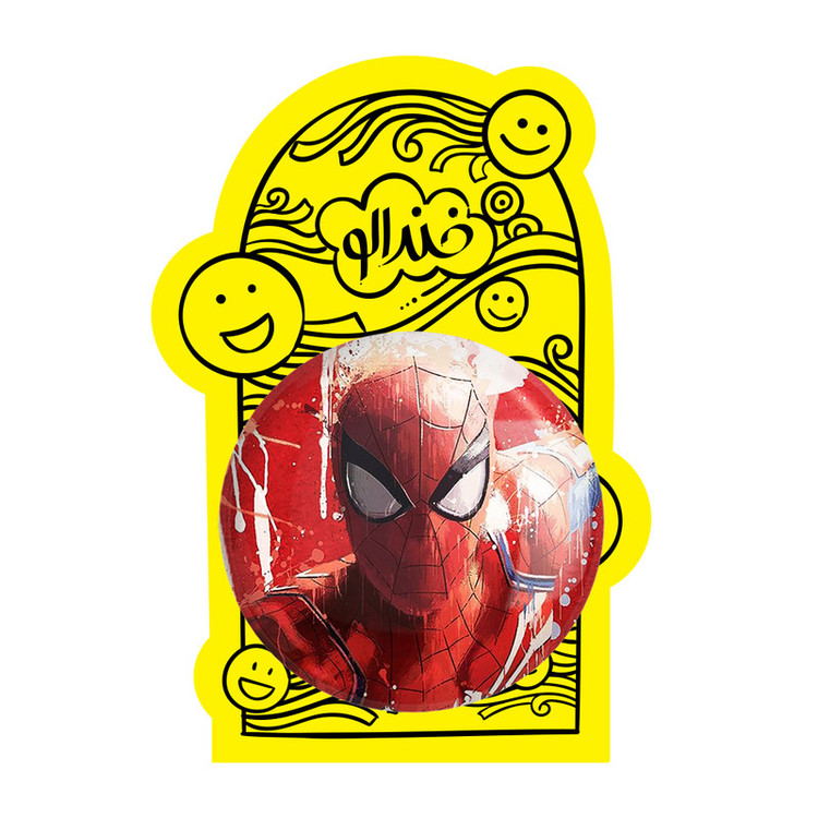 آینه جیبی خندالو مدل مرد عنکبوتی Spider Man کد 2376